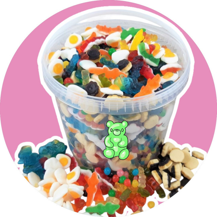 🪣 Seaux de Bonbons Mix Lisses/Sucrés 3Kg
